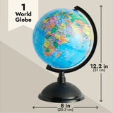 World Globe 20cm - No Light