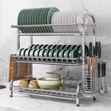 Dish Rack 3 Tiers - Stainless Steel