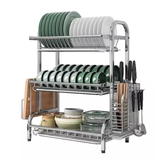 Dish Rack 3 Tiers - Stainless Steel