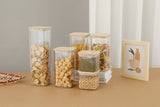 7 pcs Food Storage Container with Bamboo Lid