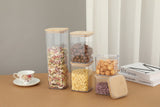 7 pcs Food Storage Container with Bamboo Lid